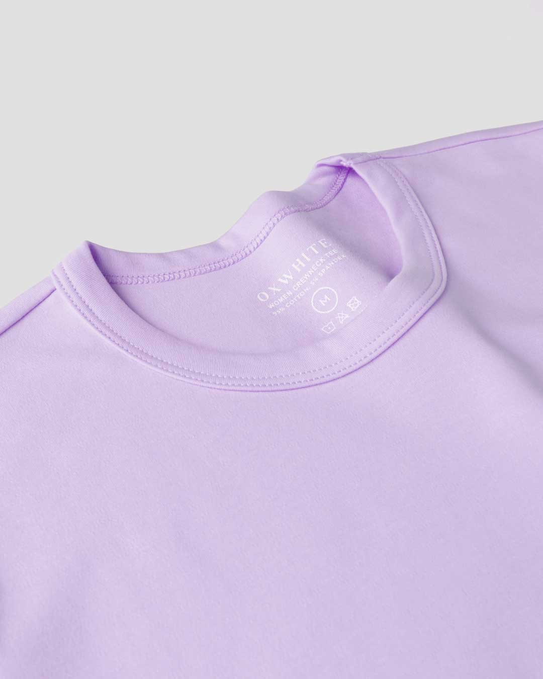 Women Premium Weight Cotton Crew Neck Tee (Essential)
