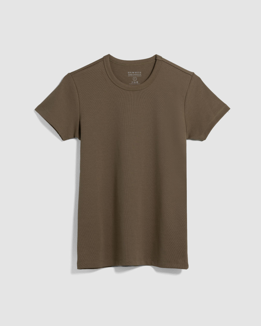 Women Premium Weight Cotton Crew Neck Tee (Essential)