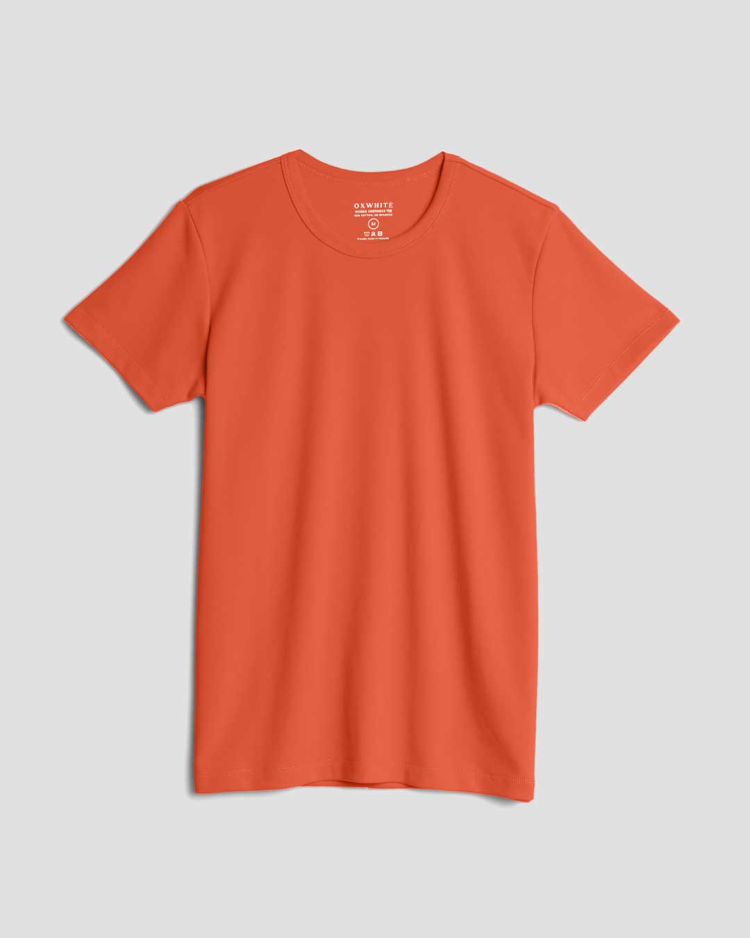 Women Premium Weight Cotton Crew Neck Tee (Essential)