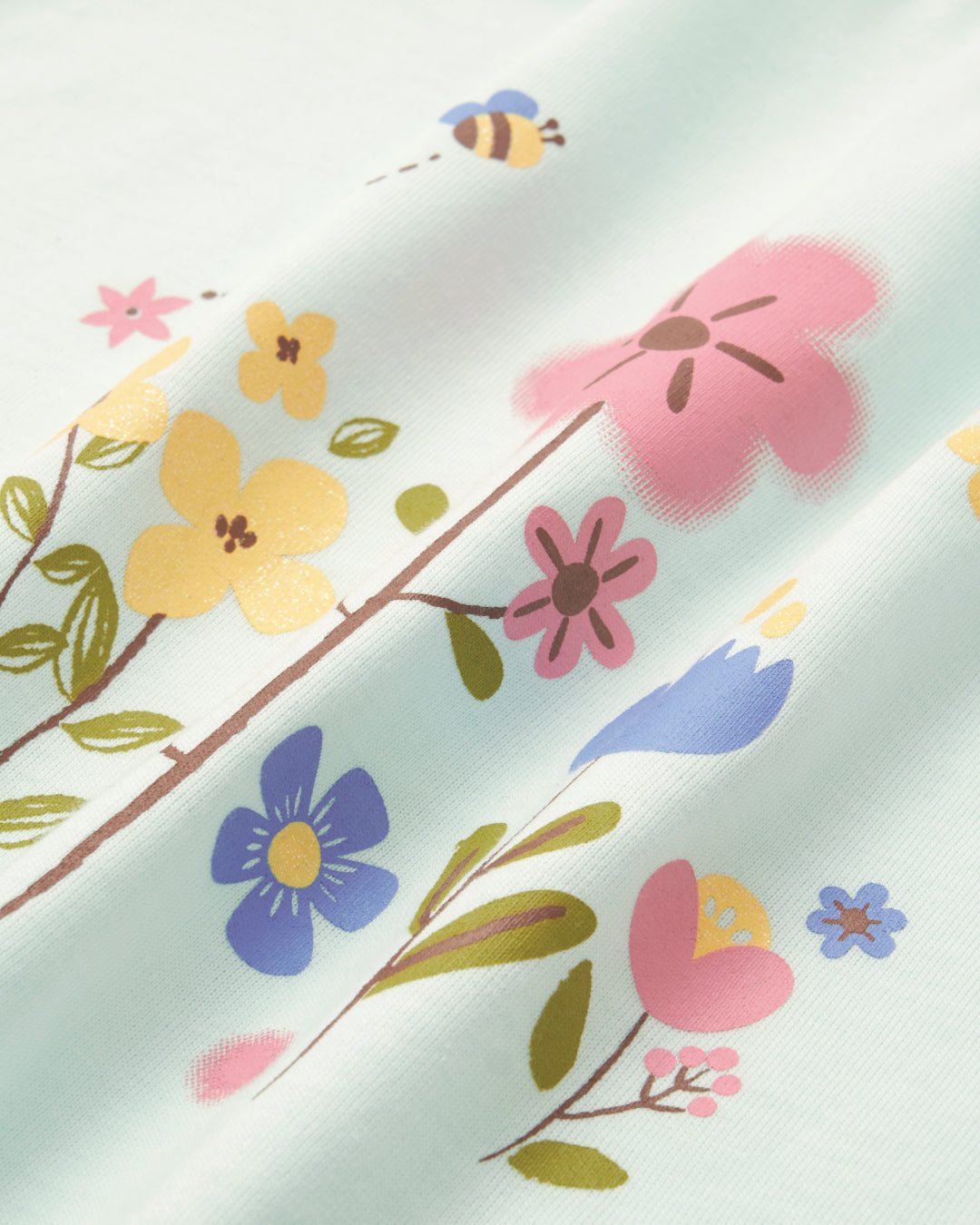 Kids Half Print Pyjamas Set