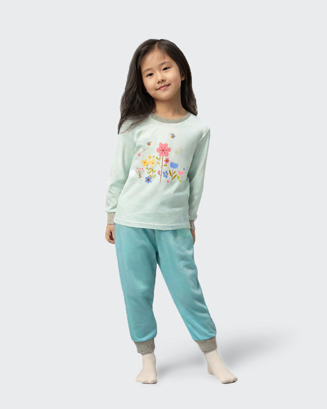 Kids Half Print Pyjamas Set