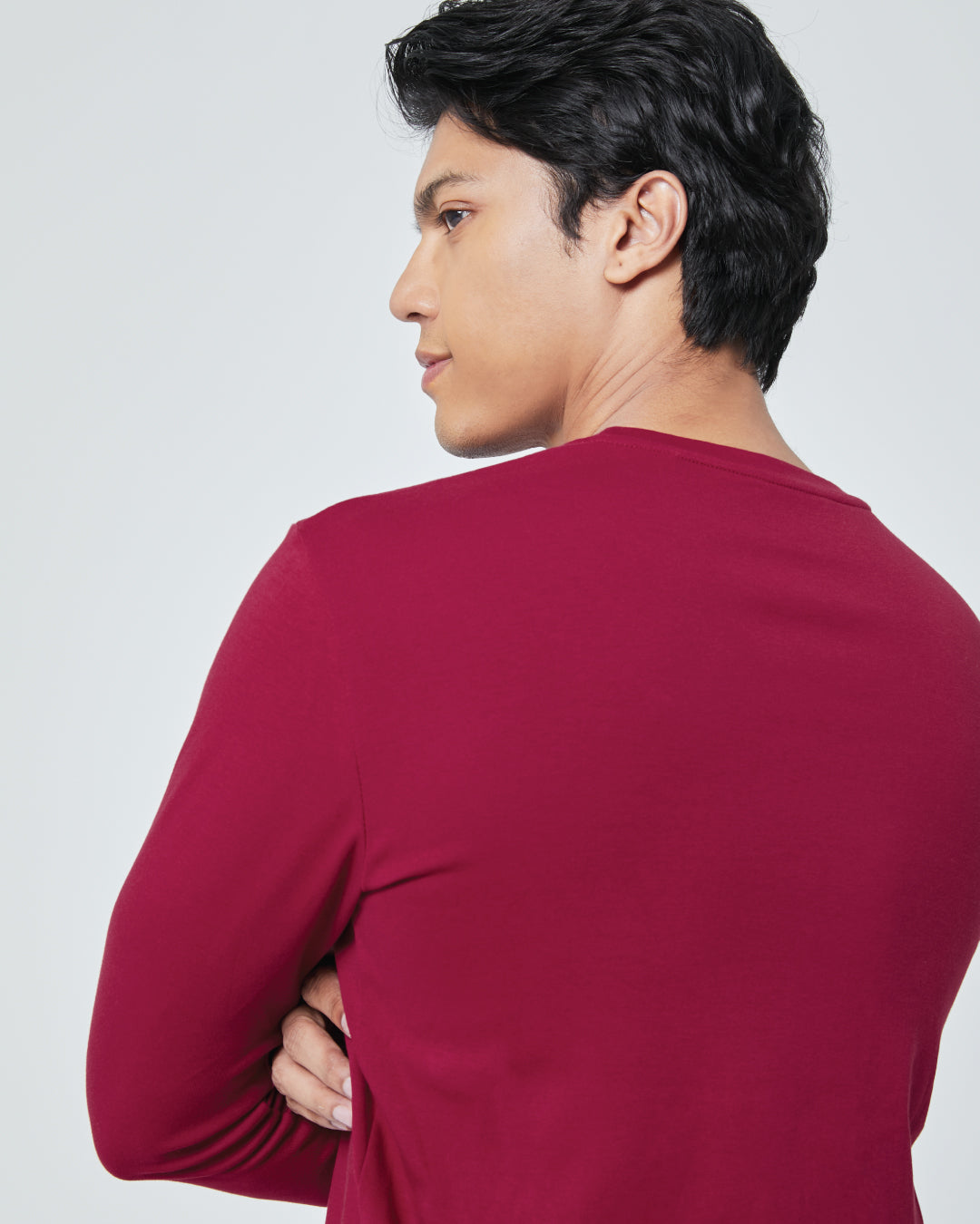 Men Premium Long Sleeve Crew Neck Tee