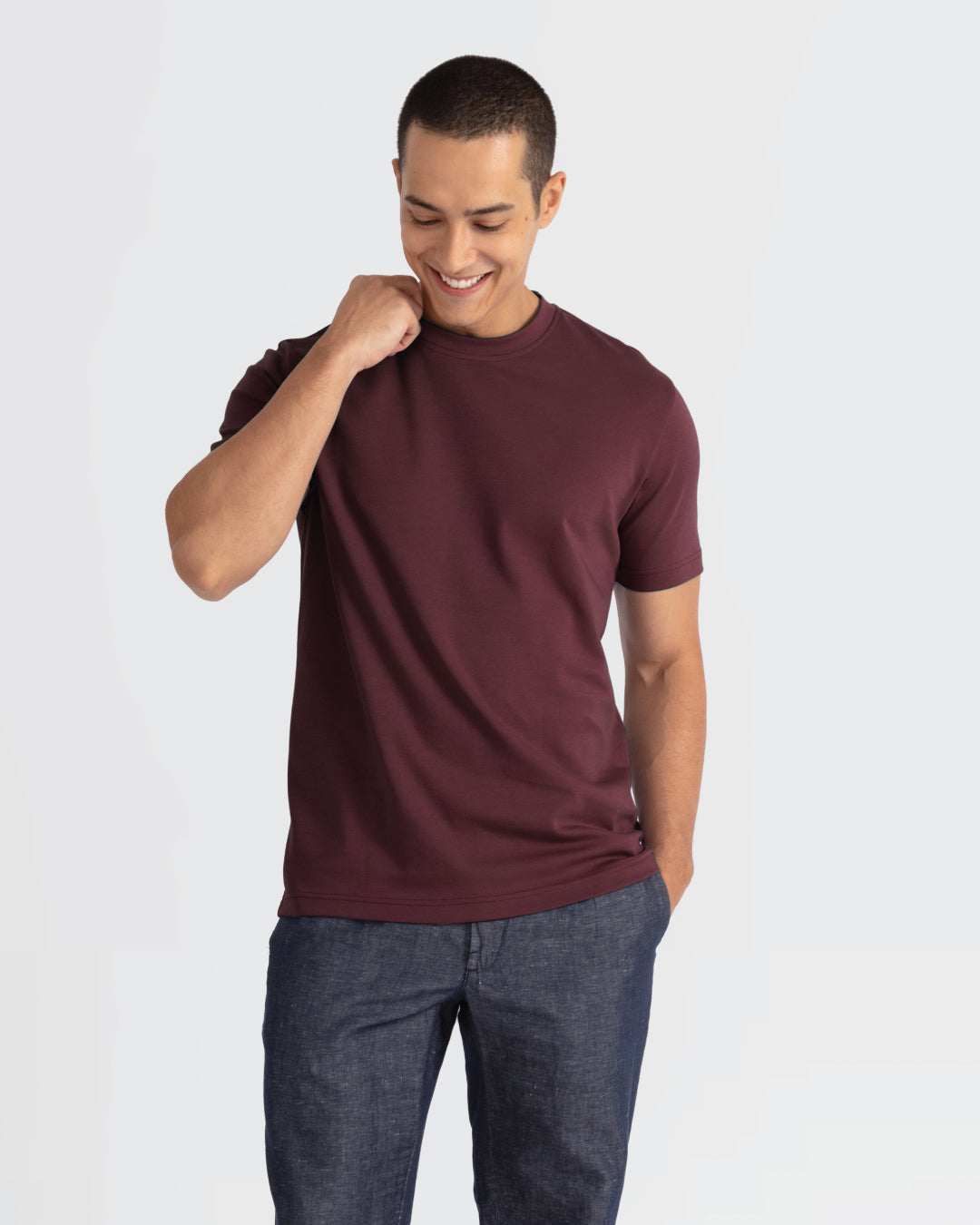 Men Premium Weight Cotton Crew Neck Tee (New Colour)