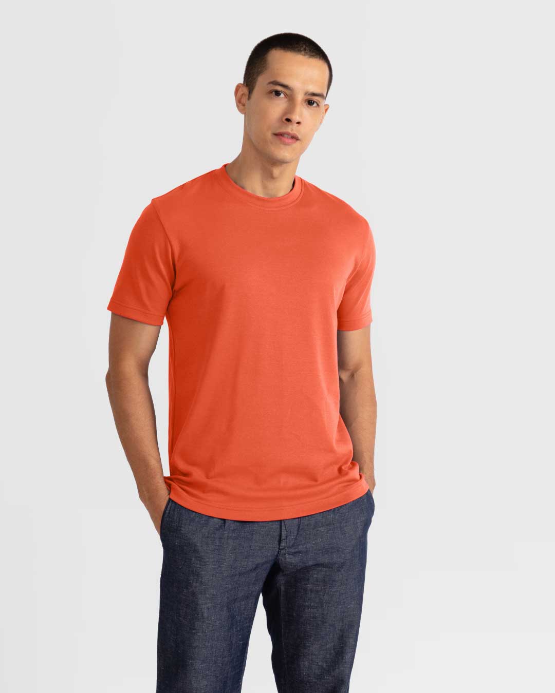 Men Premium Weight Cotton Crew Neck Tee (Seasonal)