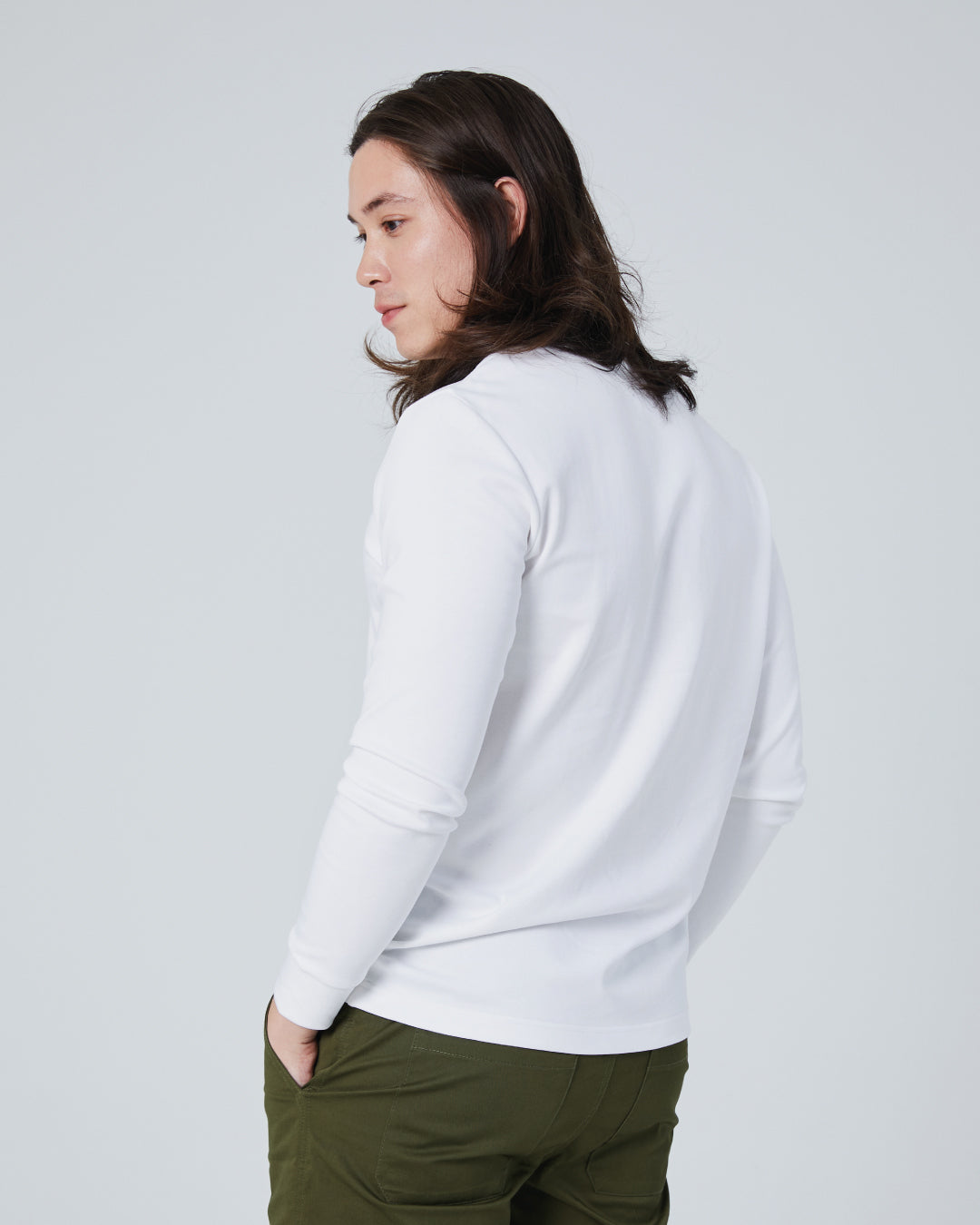 Men Premium Long Sleeve Crew Neck Tee