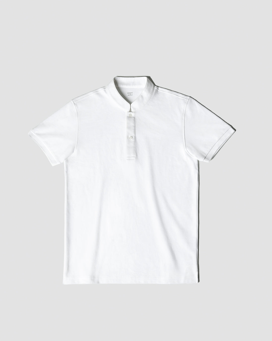 Men Mandarin Collar Slim Fit Polo Tee