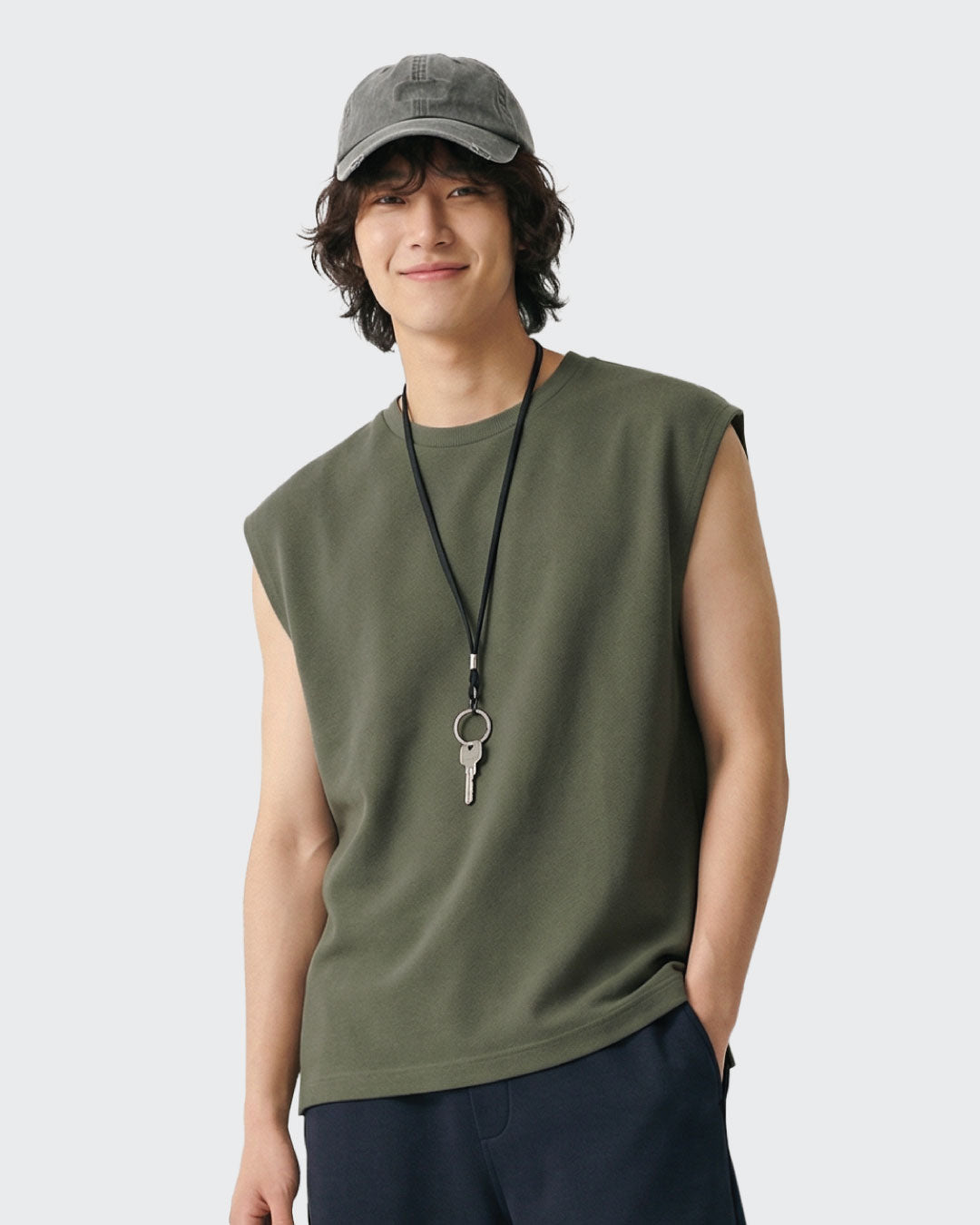 Men Pique Muscle Tank Top