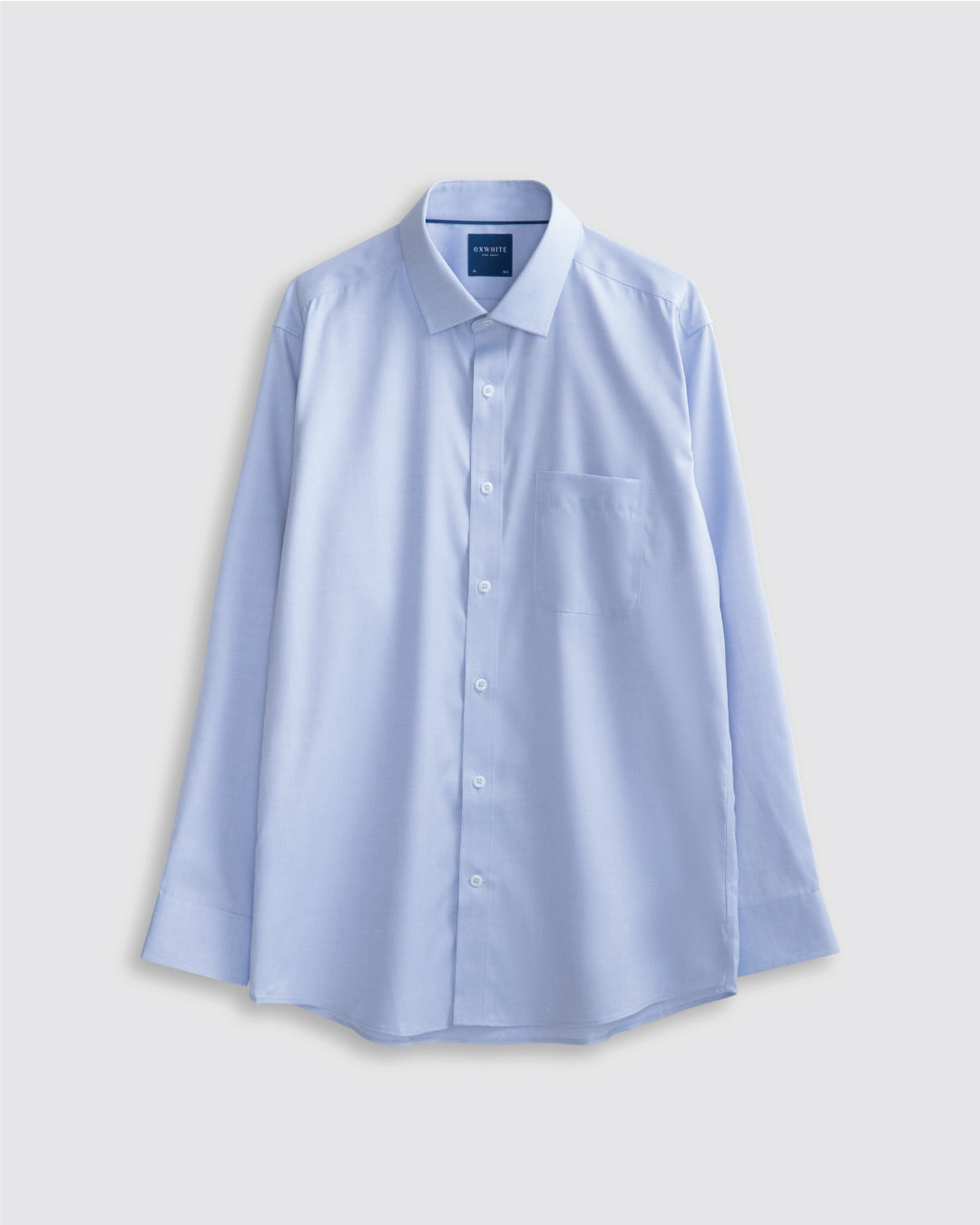 Men Slim Fit Long Sleeve Formal Pocket Shirt