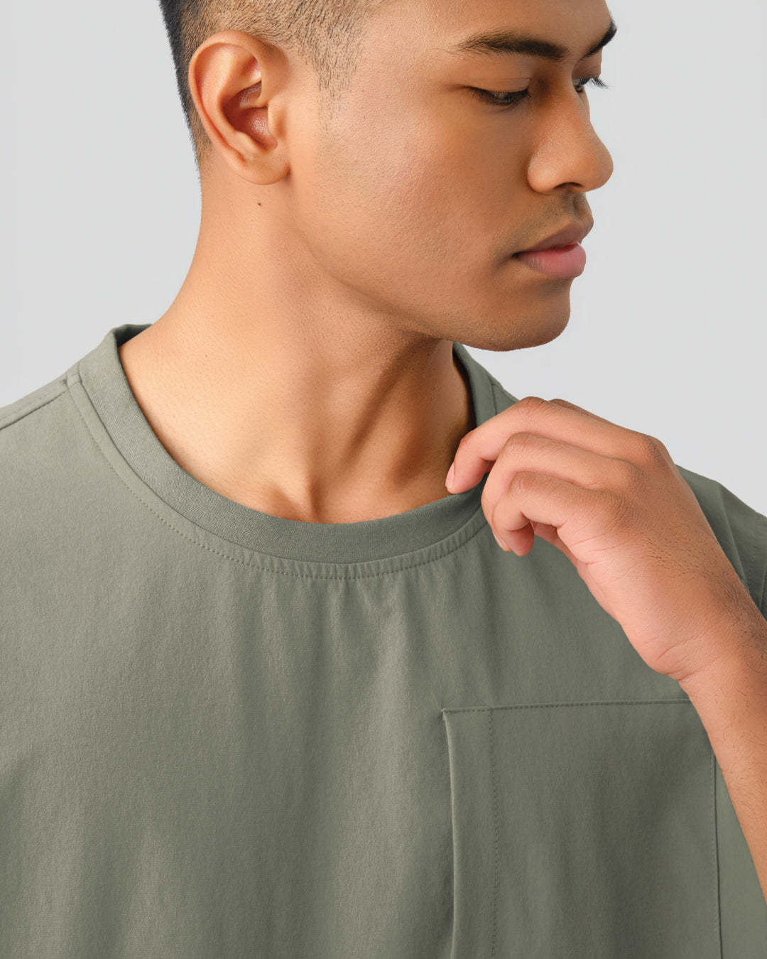 Men Oversized Nylon Top