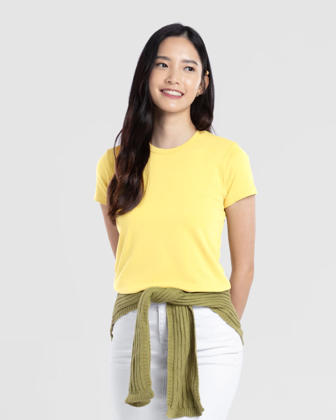 Women Premium Weight Cotton Crew Neck Tee (New Colour)