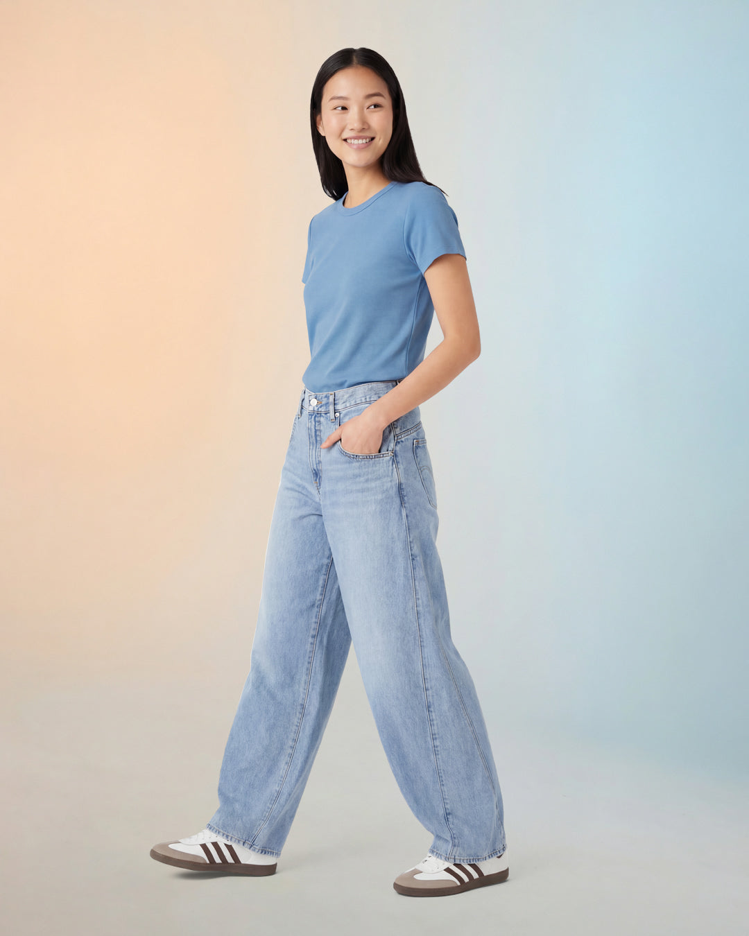 Women Premium Weight Cotton Crew Neck Tee (New Colour)