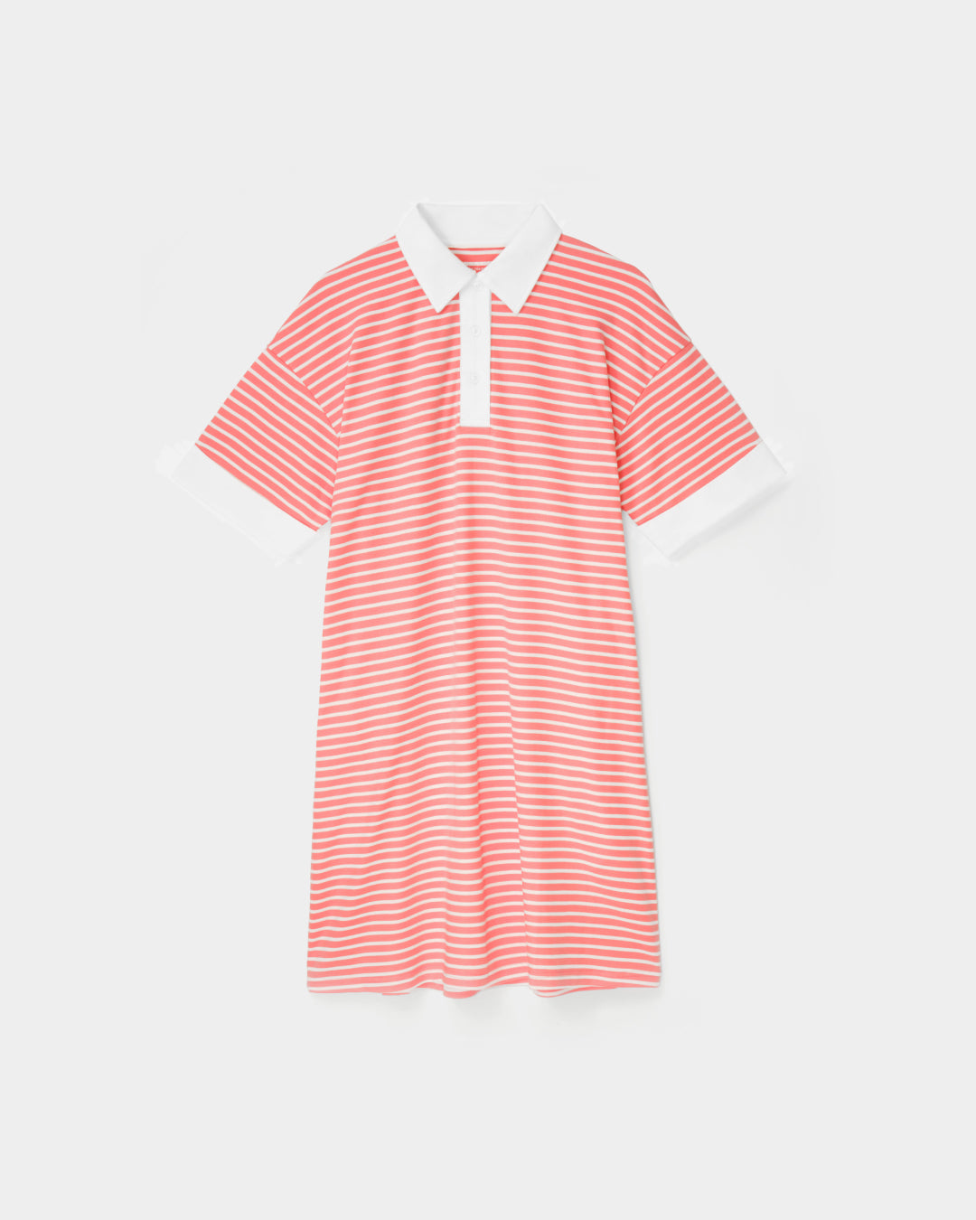 Women Stripes Polo T-Dress