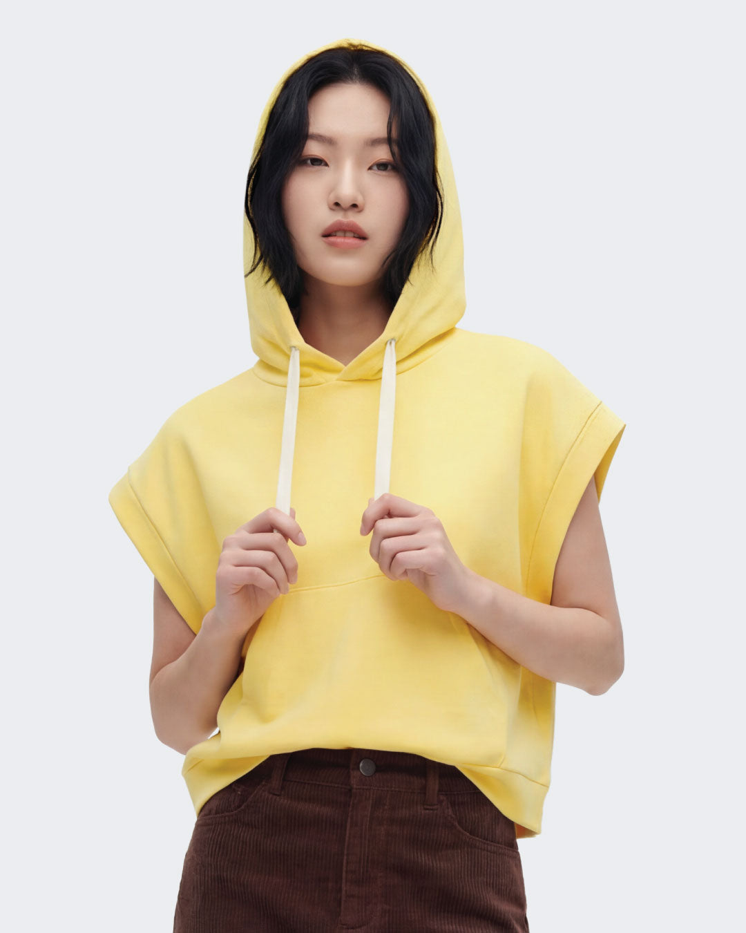 Women Urban Edge Sleeveless Hoodie