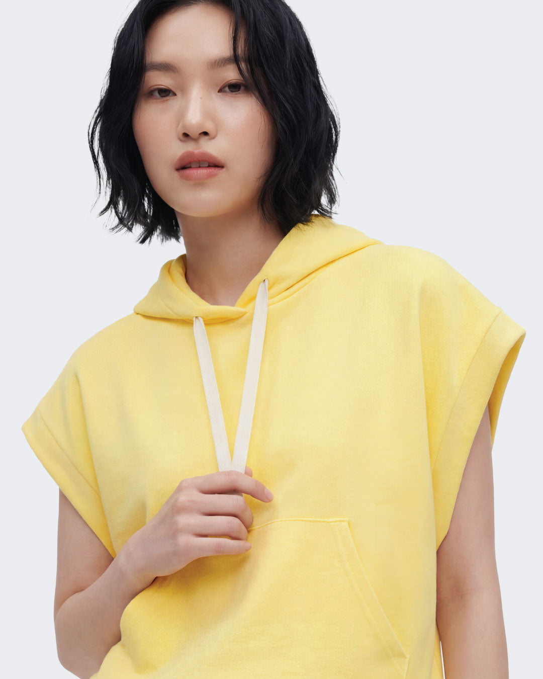 Women Urban Edge Sleeveless Hoodie