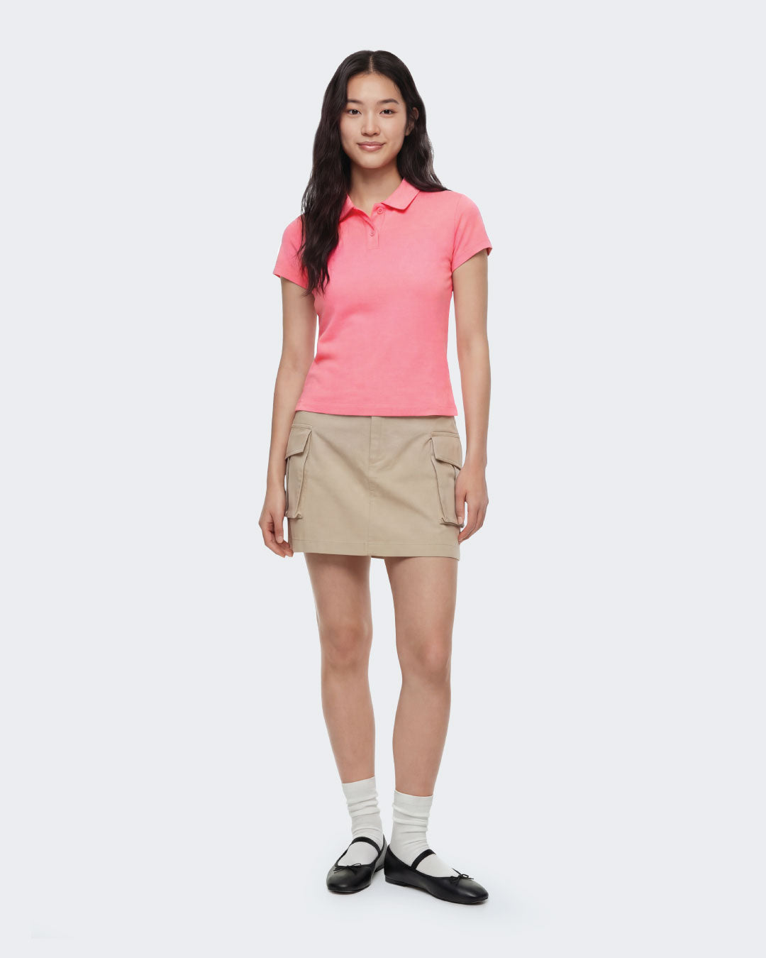 Women Plain Polo Tee