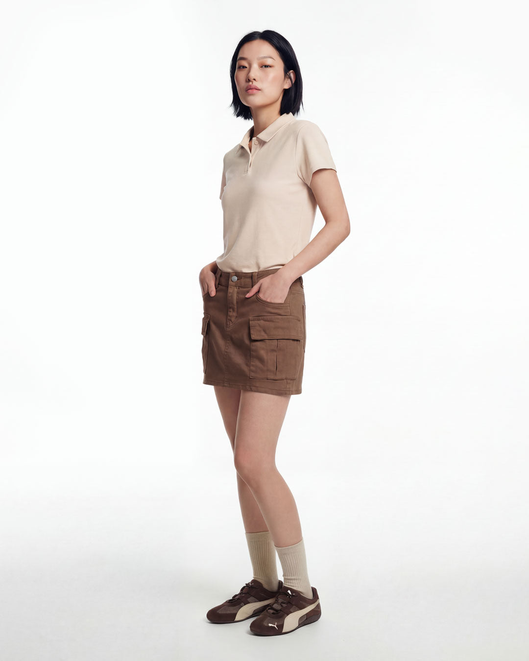 Women Plain Polo Tee
