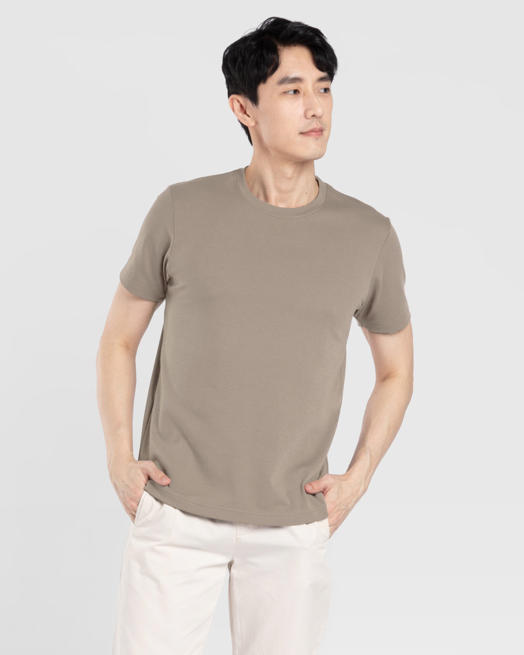 Men Premium Weight Cotton Crew Neck Tee (New Colour)