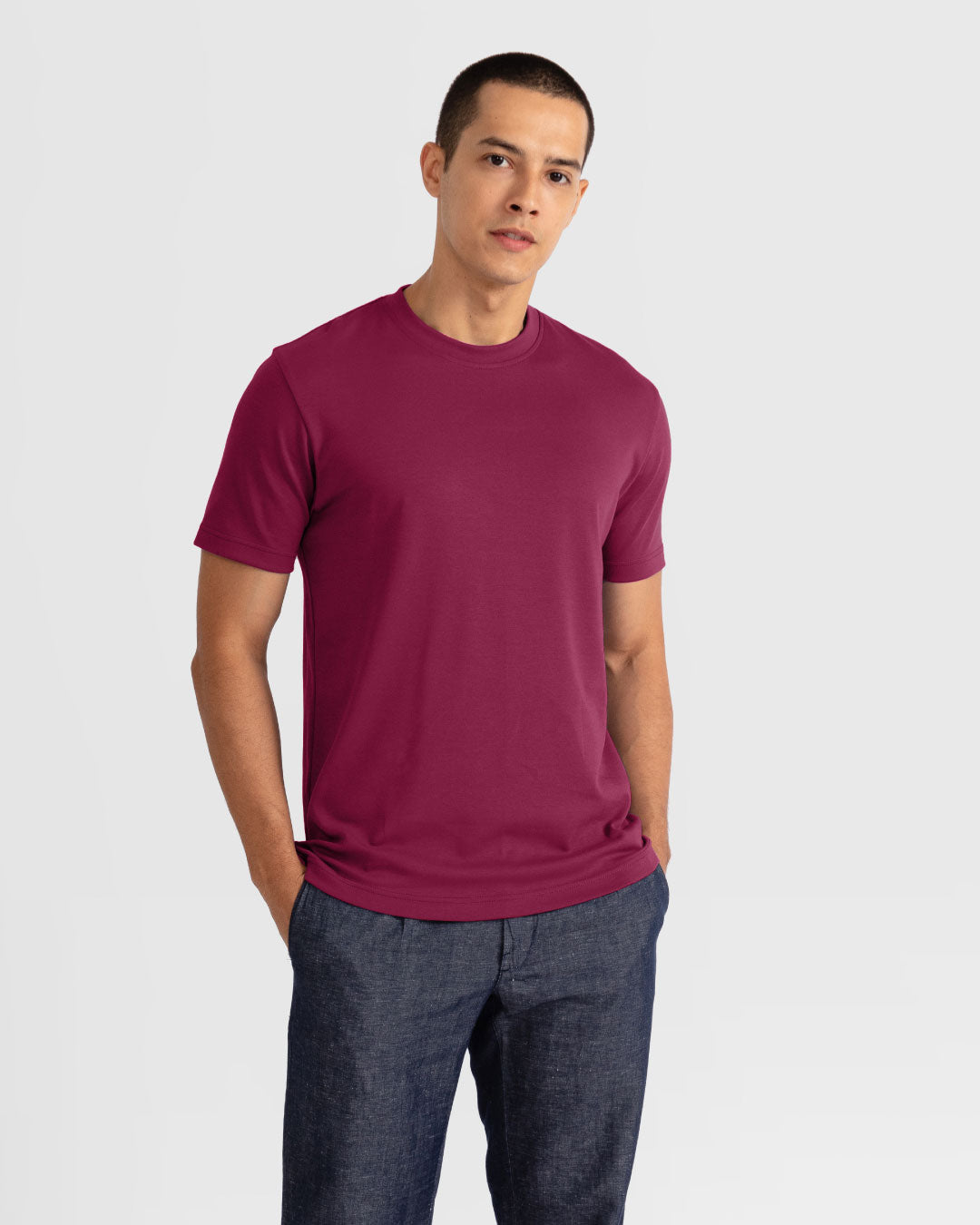 Men Premium Weight Cotton Crew Neck Tee (New Colour)