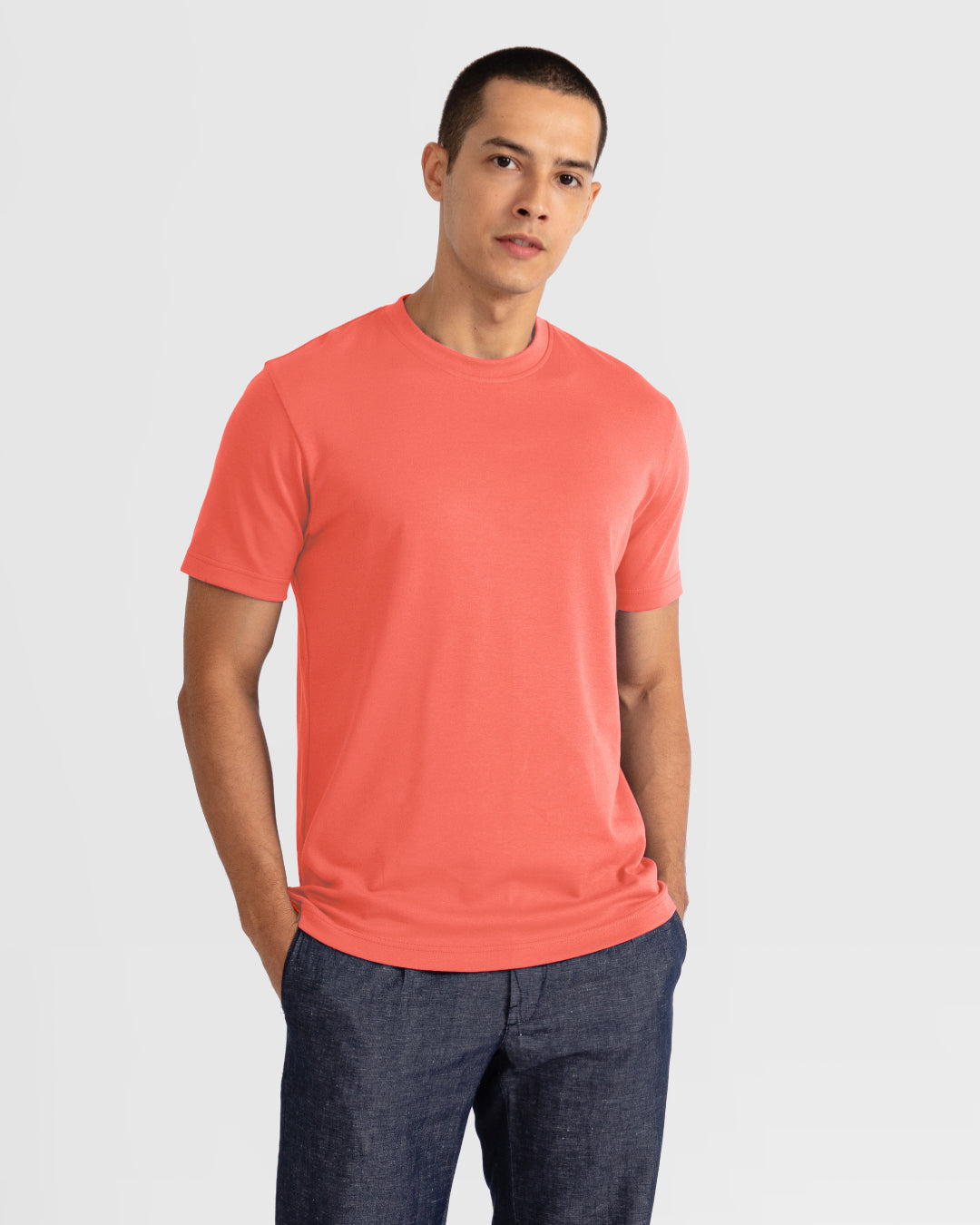 Men Premium Weight Cotton Crew Neck Tee (New Colour)