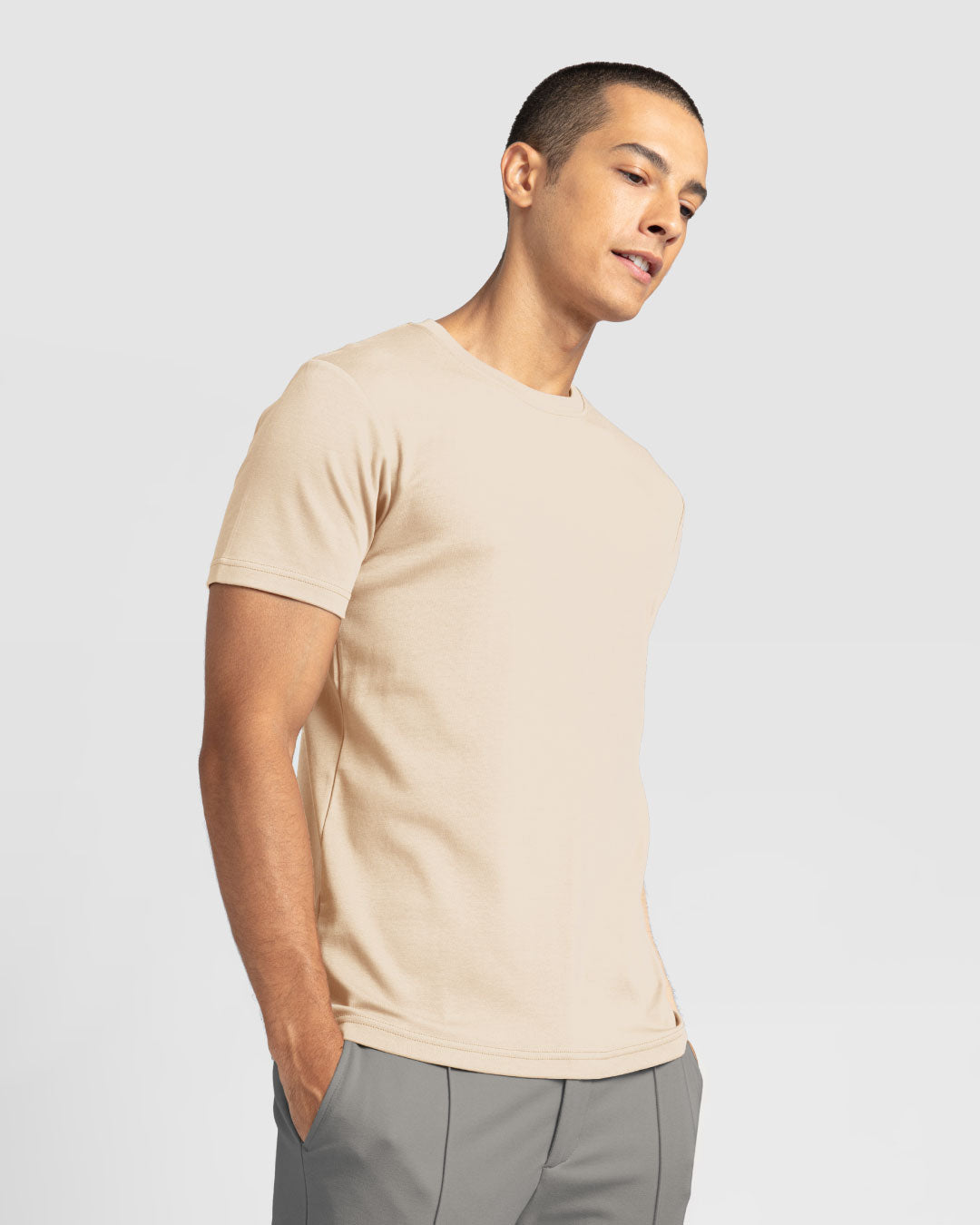 Men Premium Weight Cotton Crew Neck Tee (New Colour)