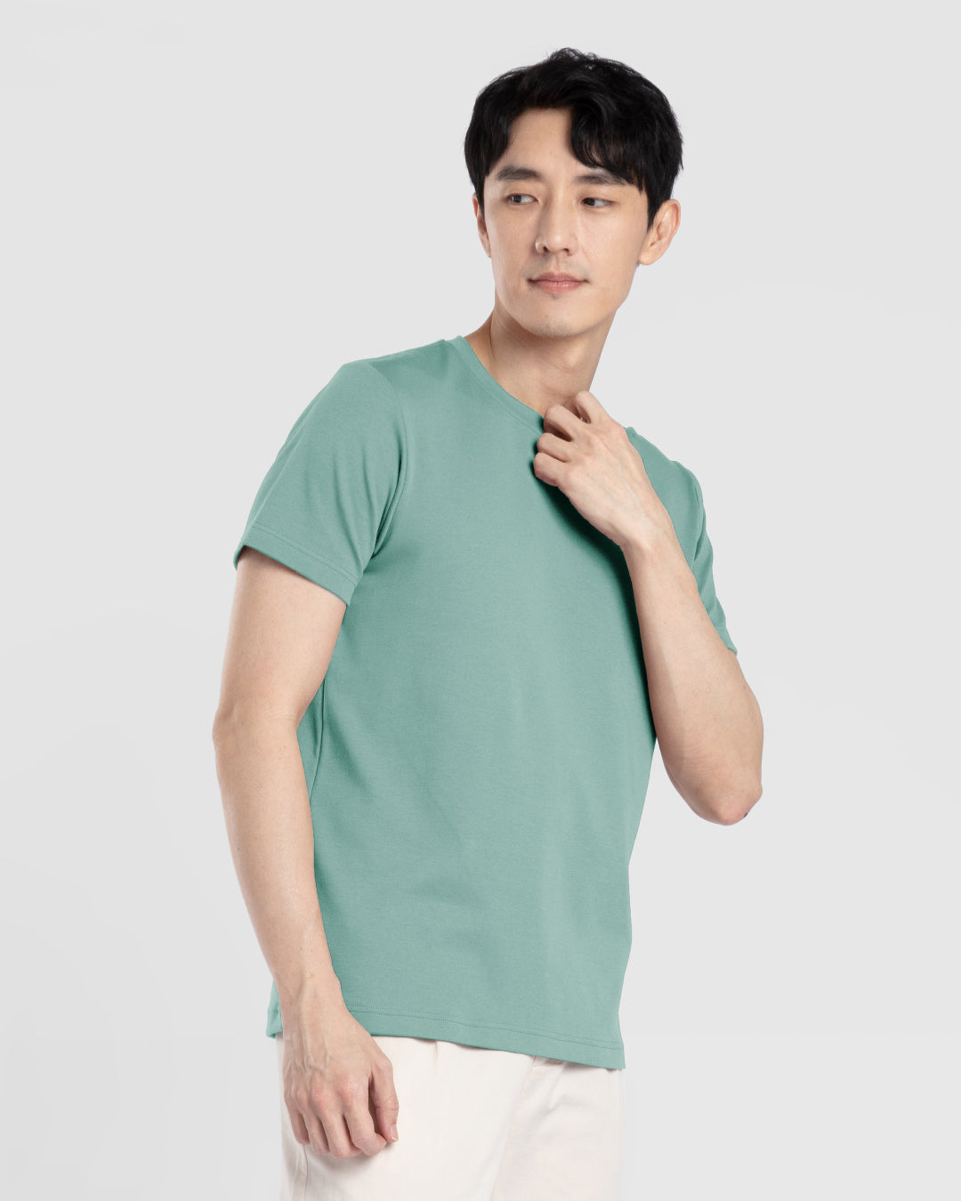 Men Premium Weight Cotton Crew Neck Tee (New Colour)