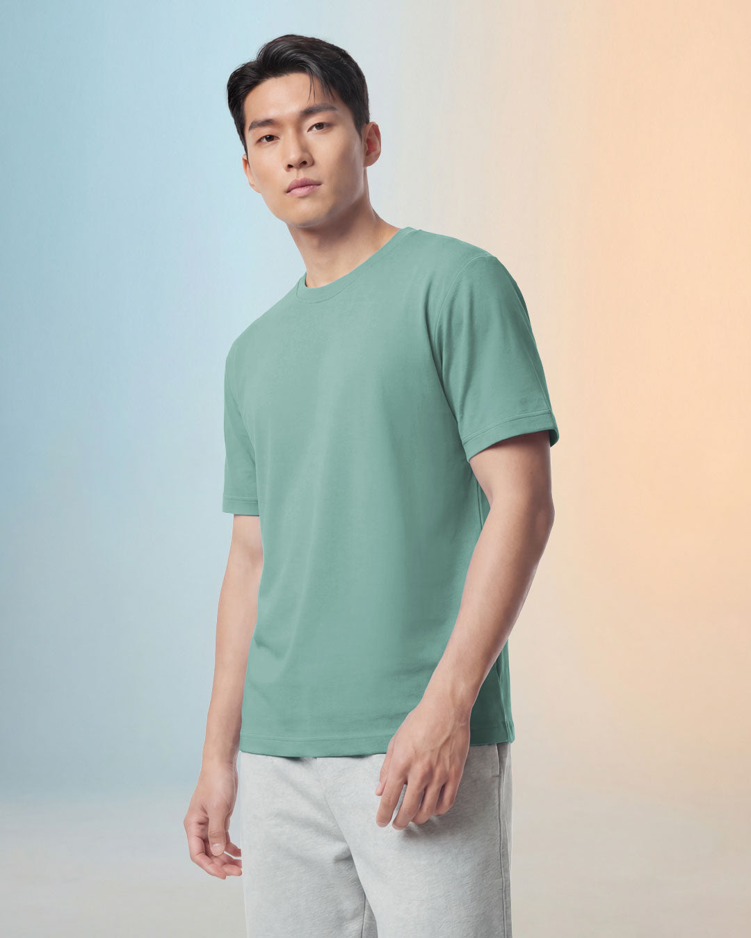 Men Premium Weight Cotton Crew Neck Tee (New Colour)