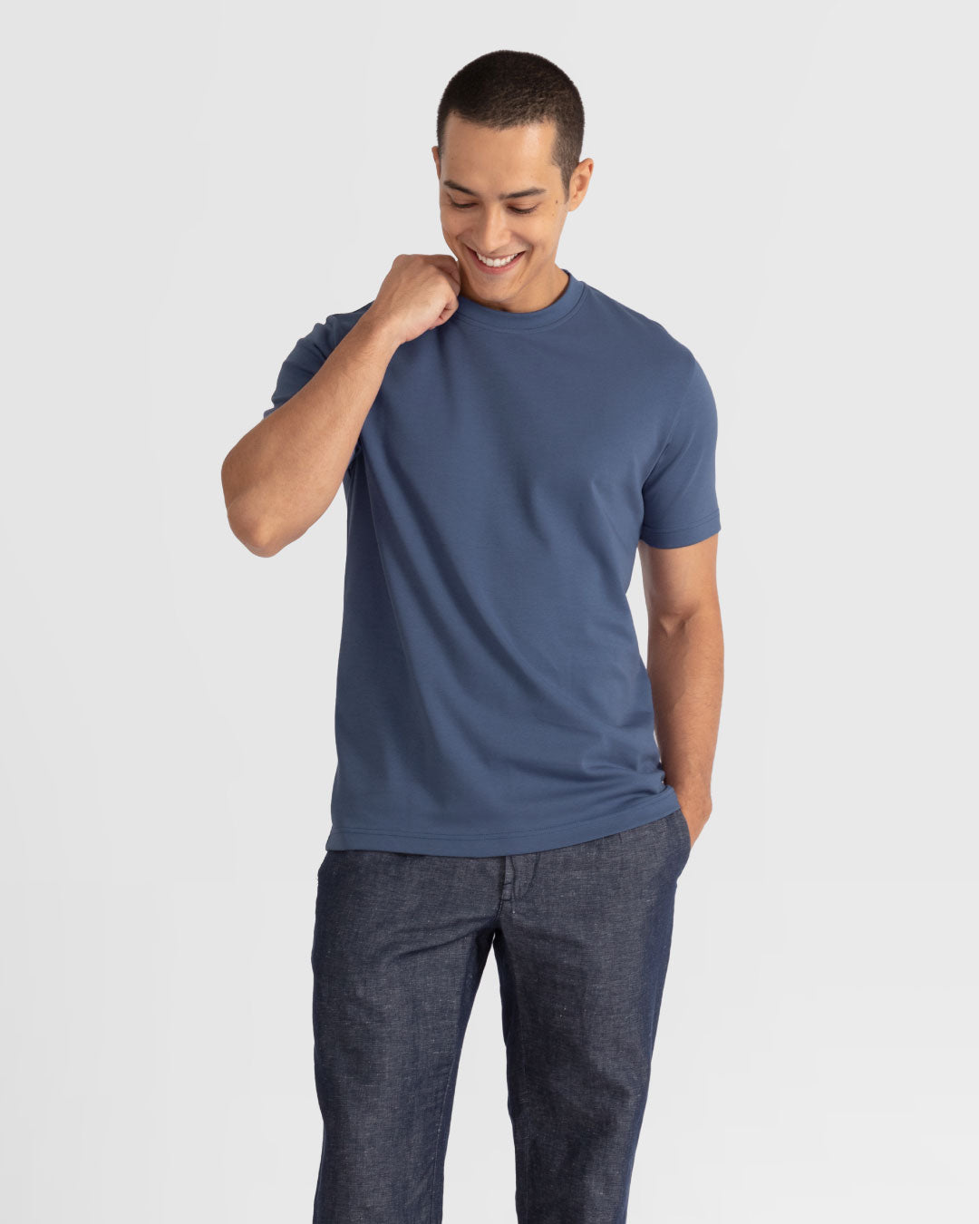 Men Premium Weight Cotton Crew Neck Tee (New Colour)