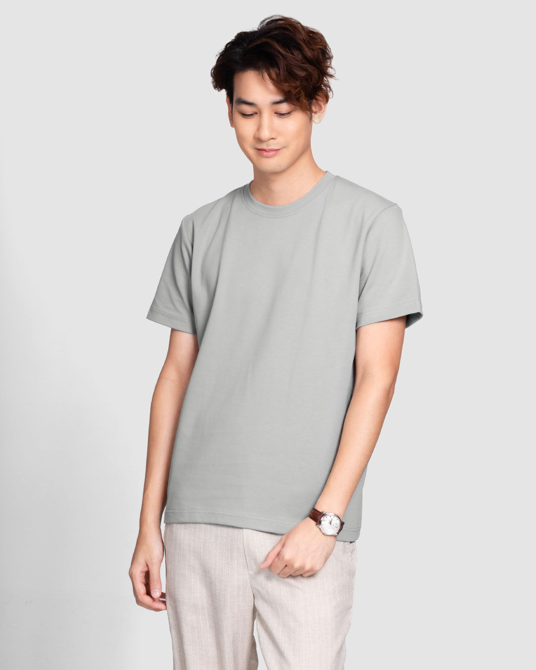 Men Premium Weight Cotton Crew Neck Tee (Essential)