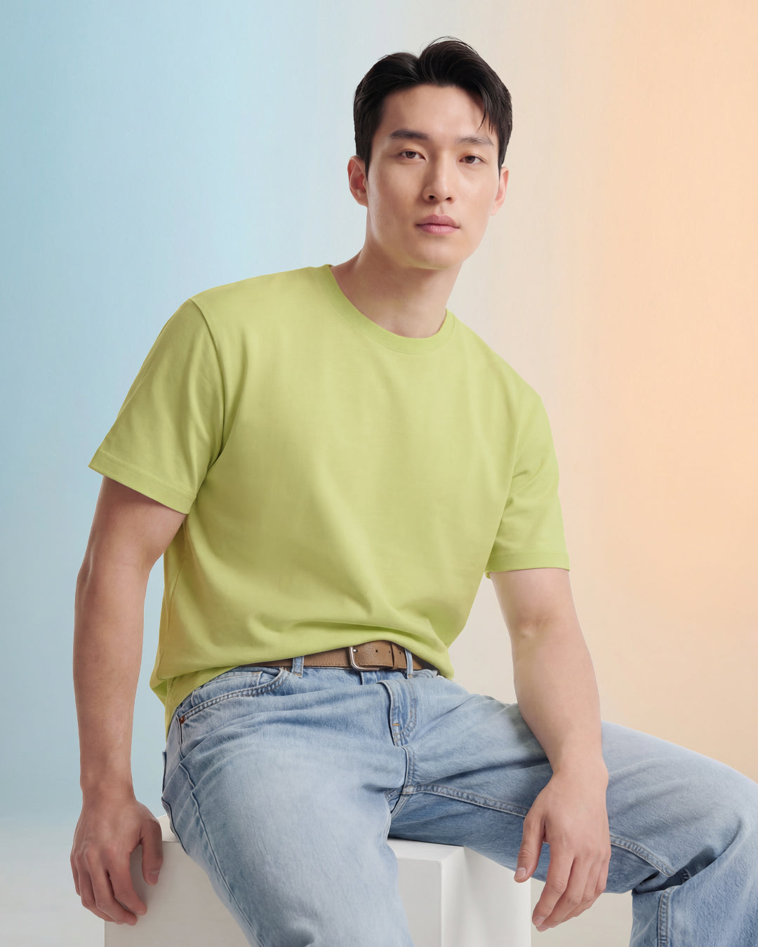Men Premium Weight Cotton Crew Neck Tee (Seasonal)