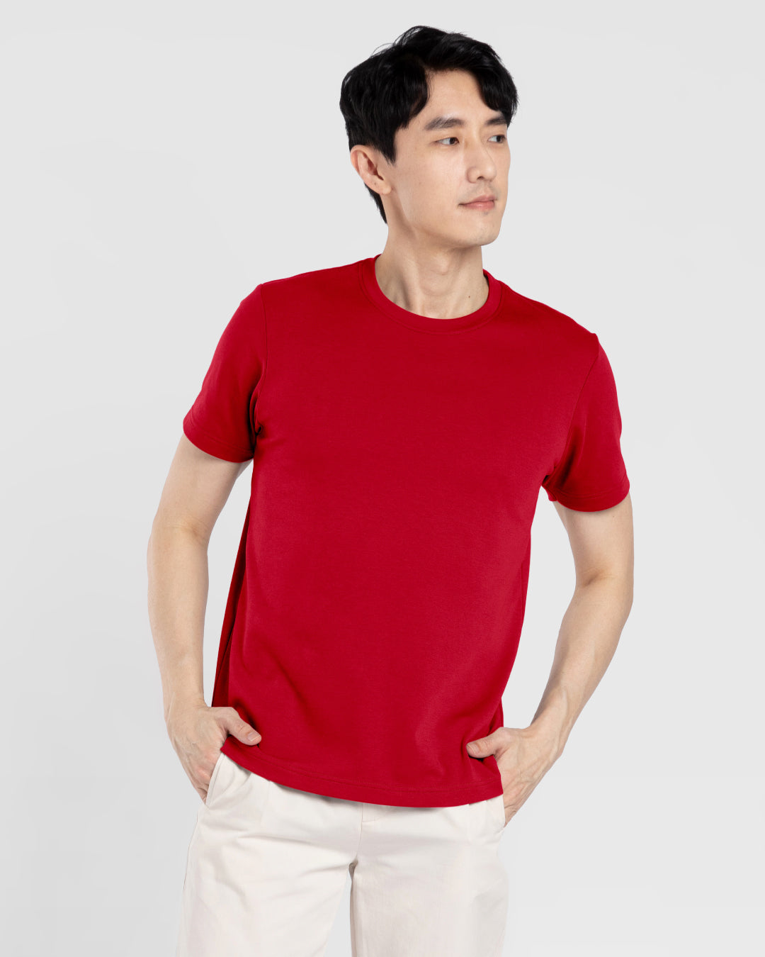 Men Premium Weight Cotton Crew Neck Tee (New Colour)