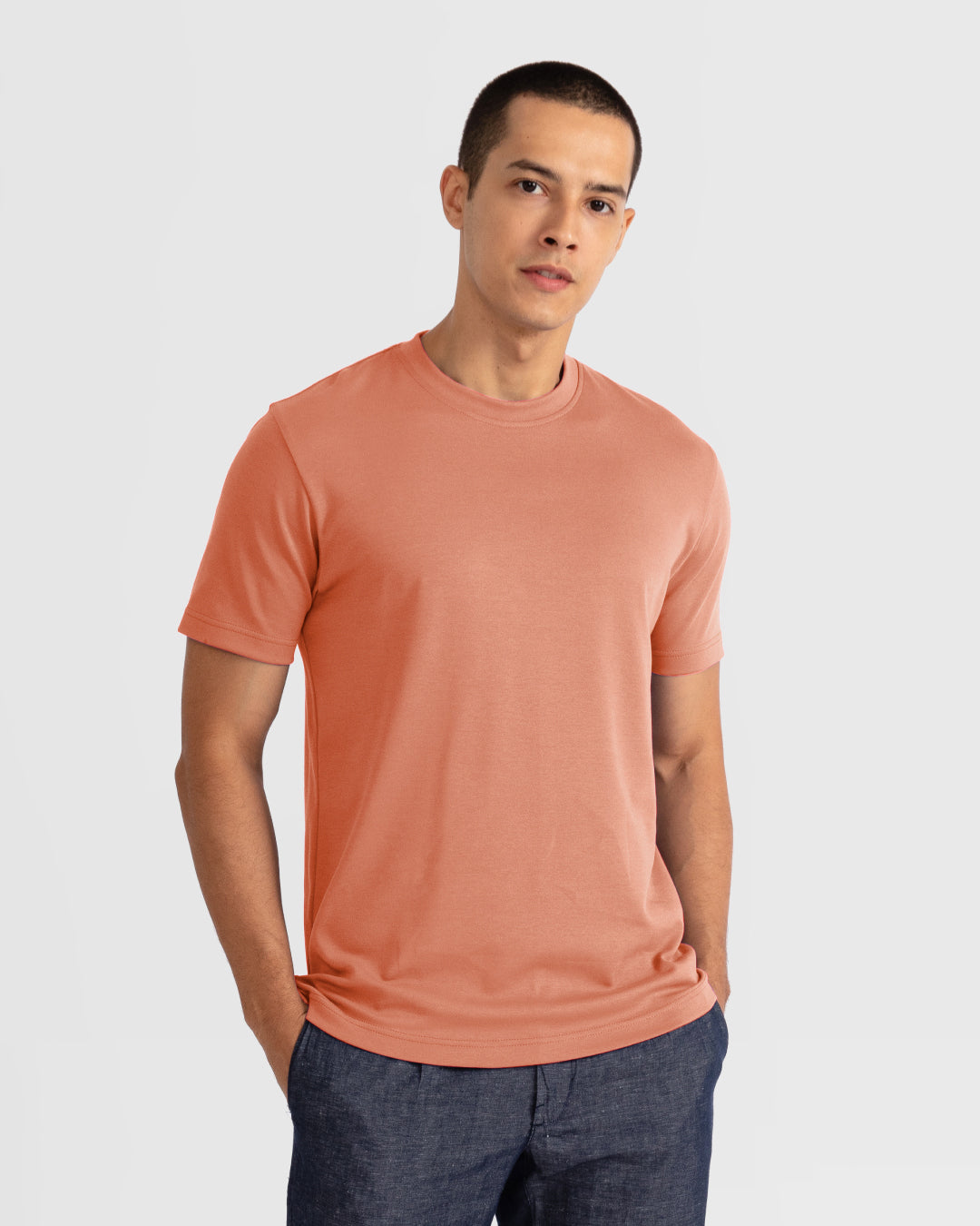 Men Premium Weight Cotton Crew Neck Tee (New Colour)