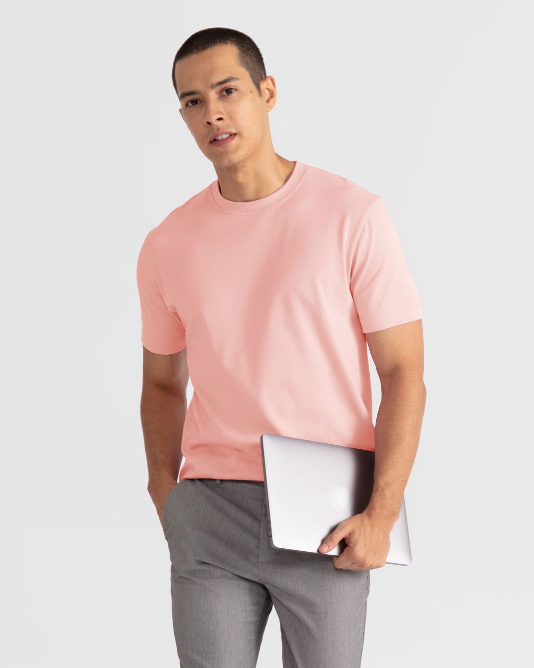 Men Premium Weight Cotton Crew Neck Tee (New Colour)