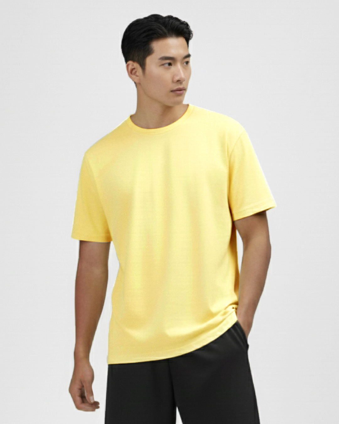Men Premium Weight Cotton Crew Neck Tee (New Colour)
