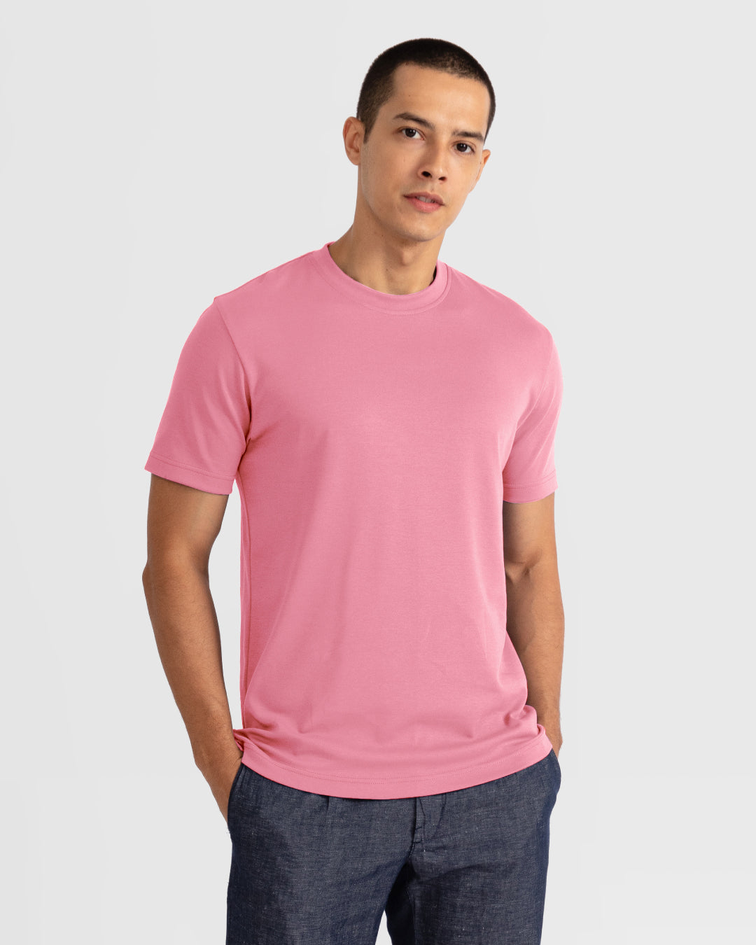 Men Premium Weight Cotton Crew Neck Tee (New Colour)