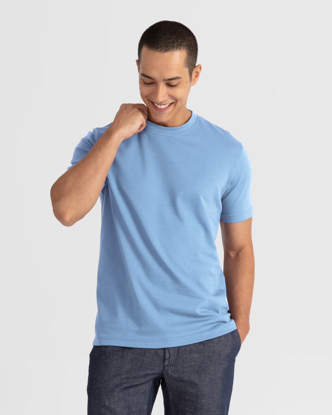 Men Premium Weight Cotton Crew Neck Tee (New Colour)