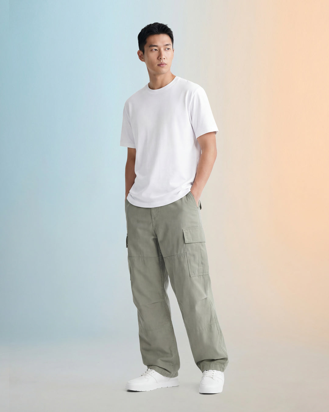 Men Premium Weight Cotton Crew Neck Tee (Essential)