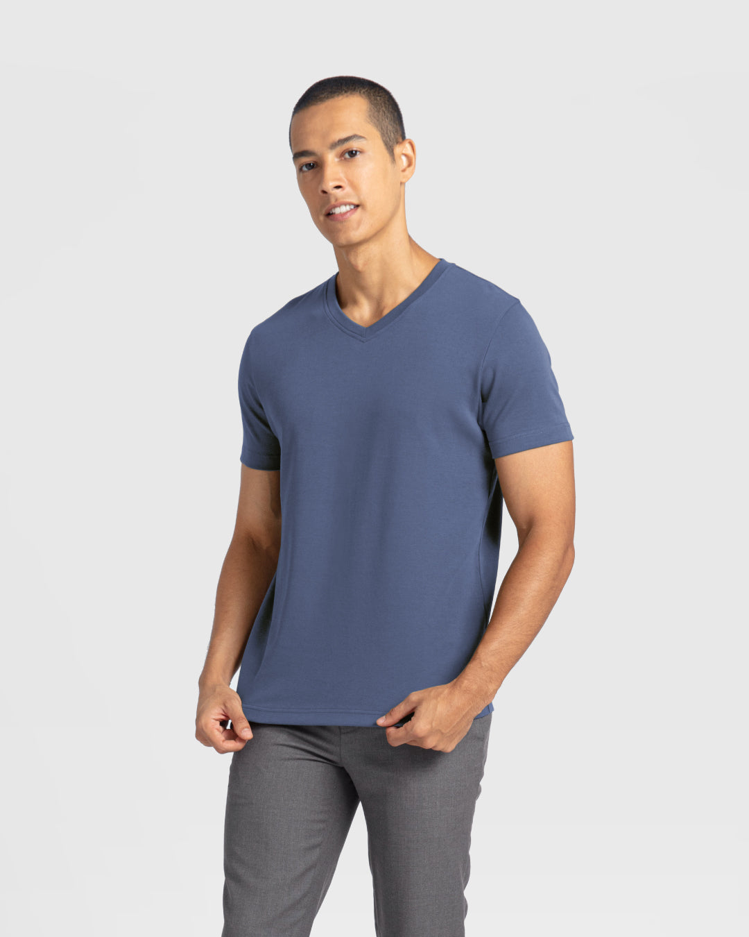 Men Premium Cotton V-Neck Tee