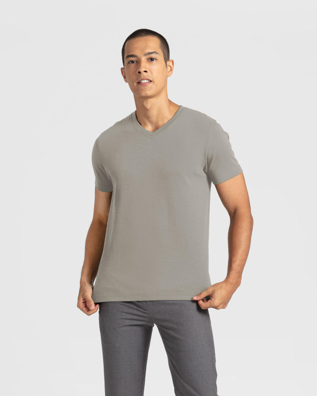 Men Premium Cotton V-Neck Tee