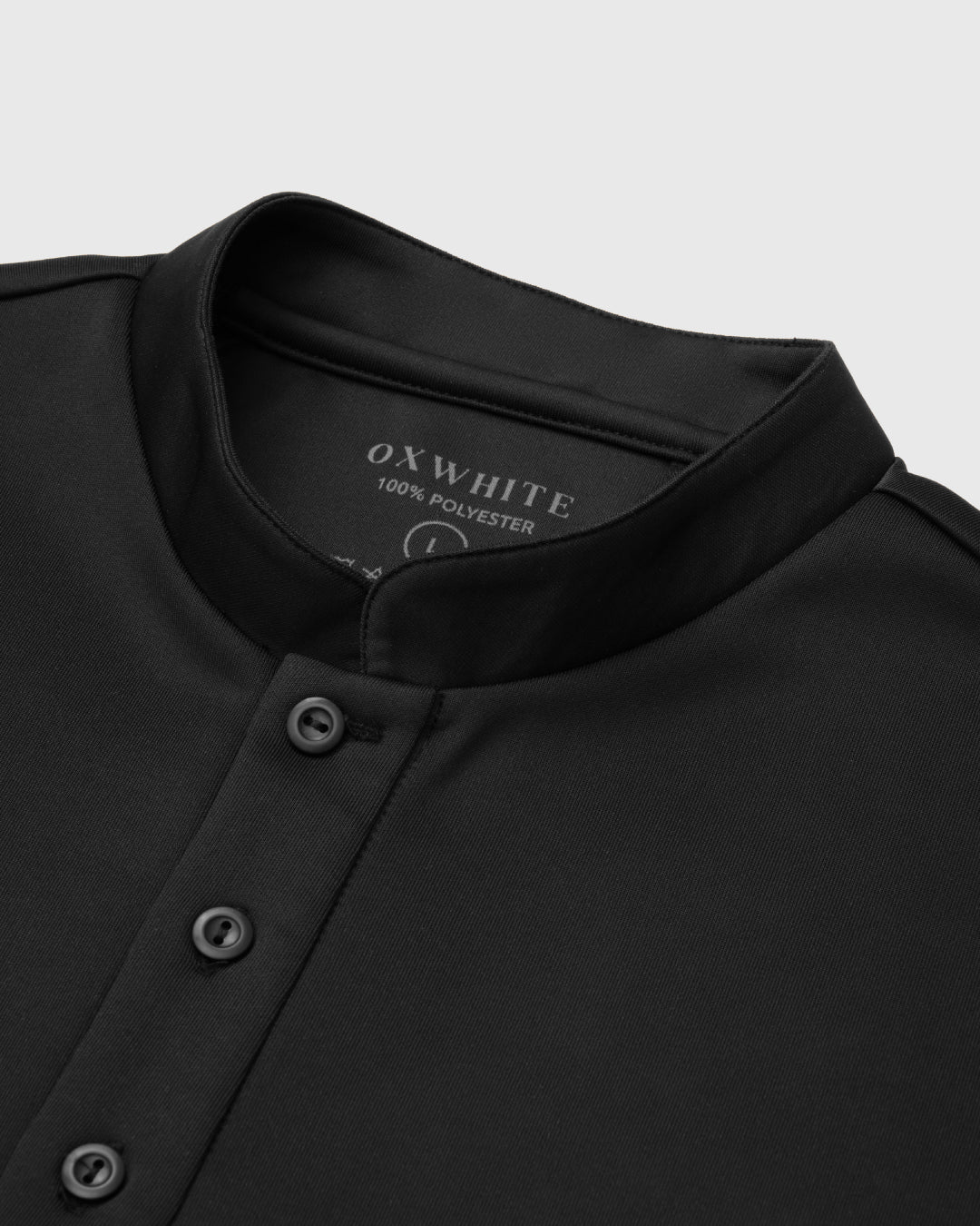 Men Sleek Fit Mandarin Collar Tee