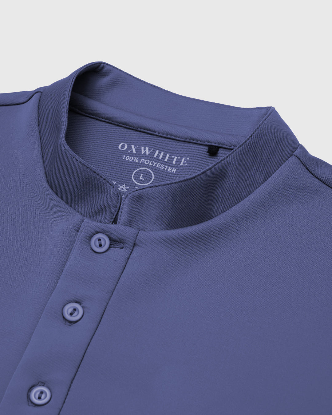 Men Sleek Fit Mandarin Collar Tee