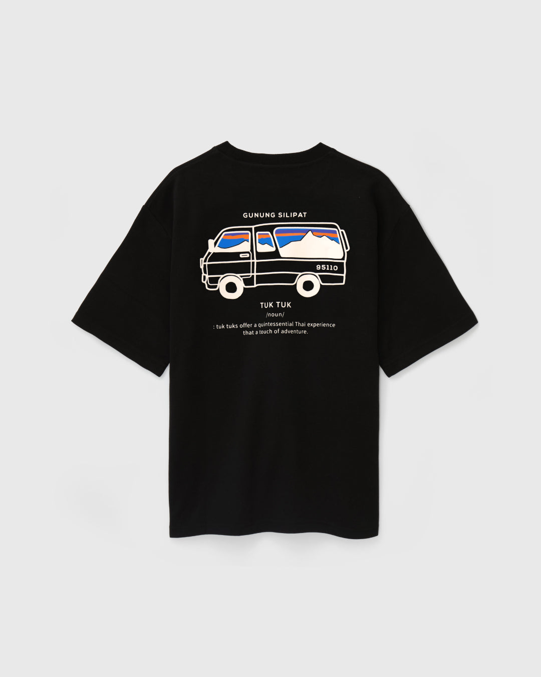 Men Round Neck Oversized Graphic Tee