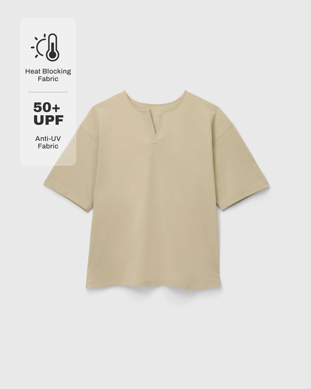 Men Oversized Notch Tee