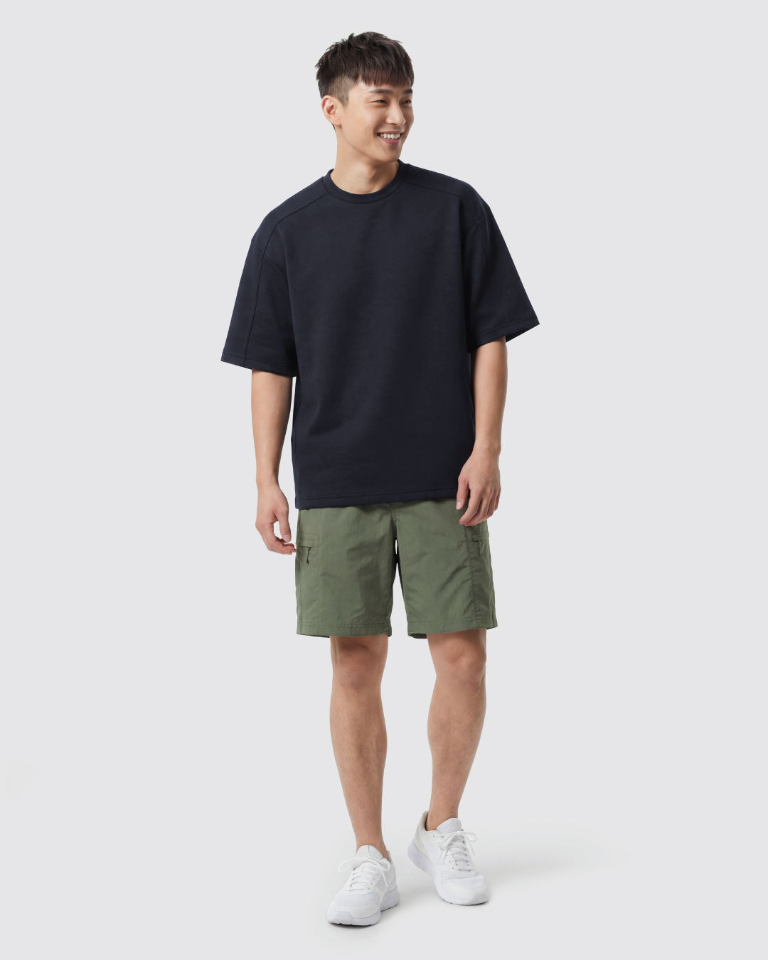 Men Oversized Shoulder Panelled Tee