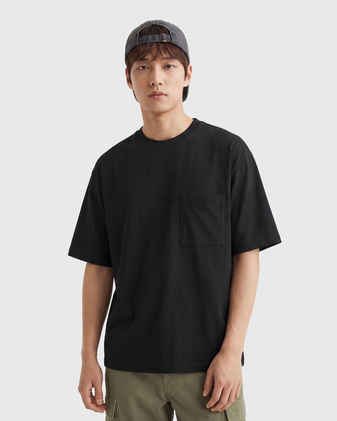 Men Essential Pocket Oversized Tee