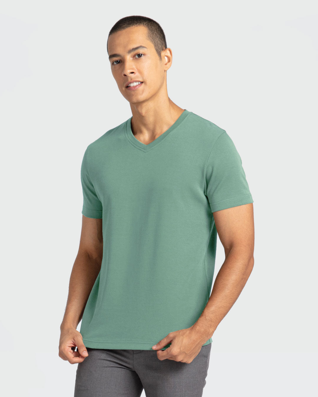 Men Premium Cotton V-Neck Tee