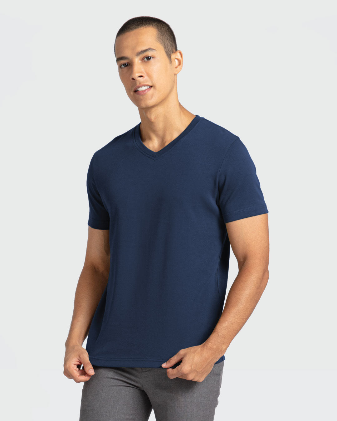 Men Premium Cotton V-Neck Tee