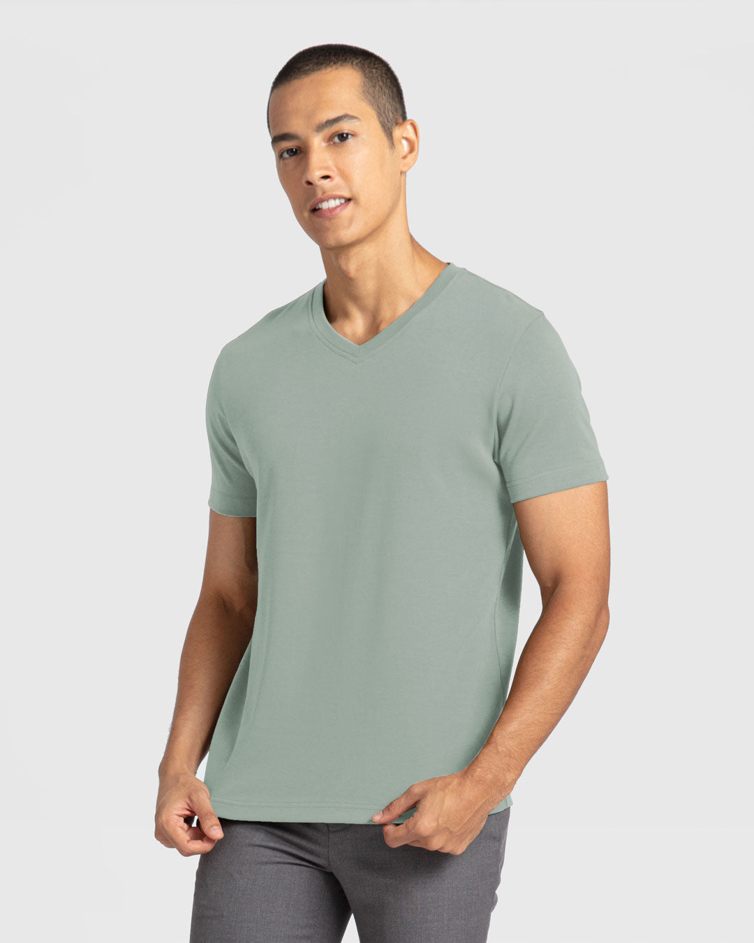 Men Premium Cotton V-Neck Tee