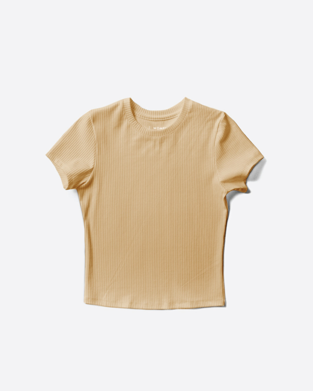 Women Round Neck Ribbed Top