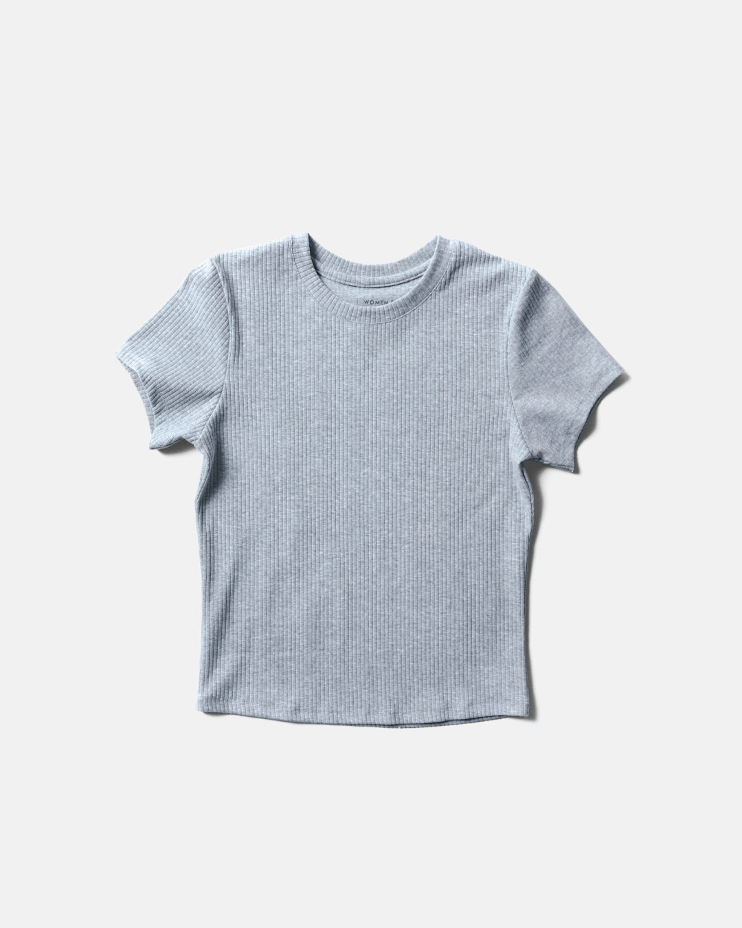 Women Round Neck Ribbed Top