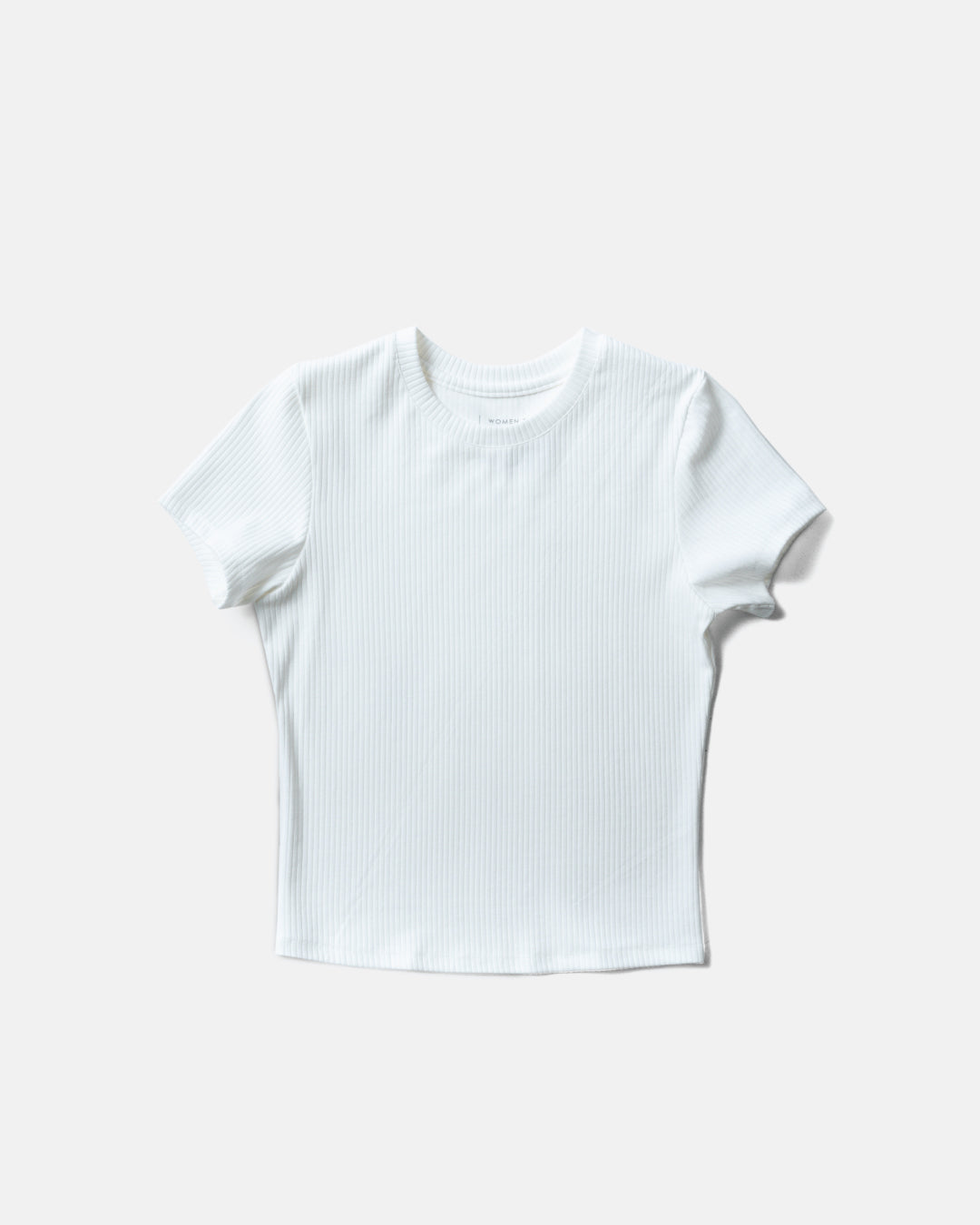 Women Round Neck Ribbed Top